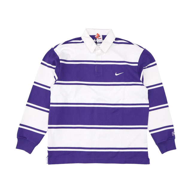 Supreme  Nike Stripe Rugby Purple