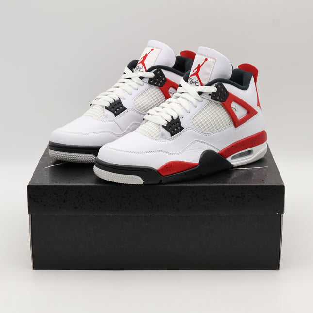 DH6927-161 Nike Air Jordan 4 Retro Red Cement Fire Black Neutral Grey (Men's)