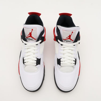 DH6927-161 Nike Air Jordan 4 Retro Red Cement Fire Black Neutral Grey (Men's)
