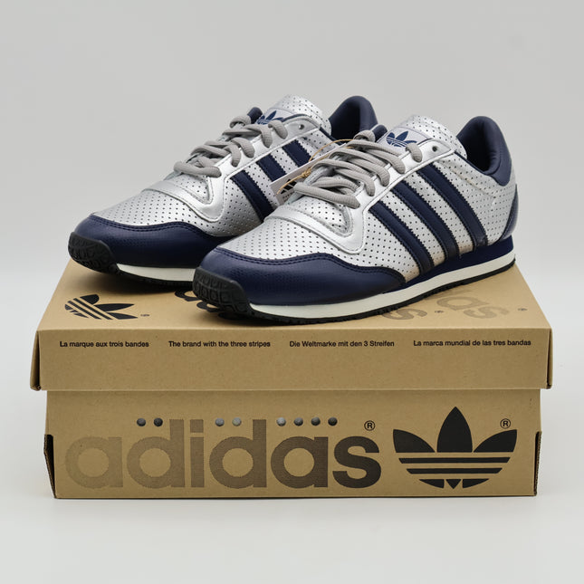 JR1614 adidas Originals Galaxy OG Silver Metallic Night Indigo Off White (Men's)