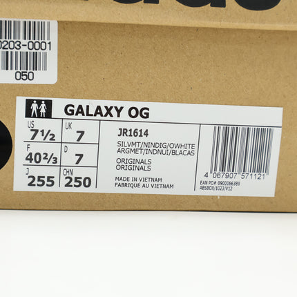 JR1614 adidas Originals Galaxy OG Silver Metallic Night Indigo Off White (Men's)