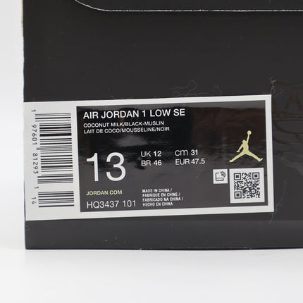 HQ3437-101 Nike Air Jordan 1 Retro Low SE Coconut Milk Glacier Blue (Men's)