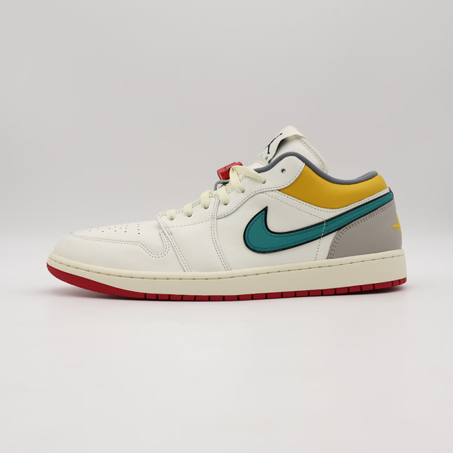 HV4511-133 Nike Air Jordan 1 Low PRM Sail Cashmere College Grey Blue (Men's)