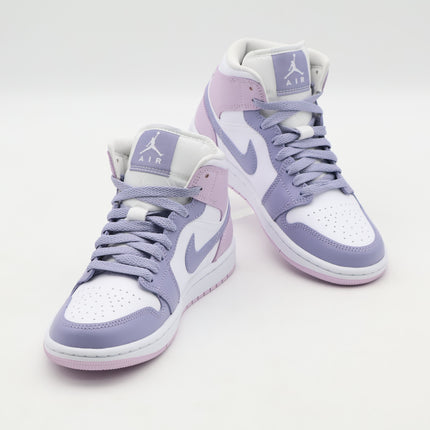 BQ6472-510 Nike Air Jordan 1 Mid Indigo Haze White Doll  (Women's)