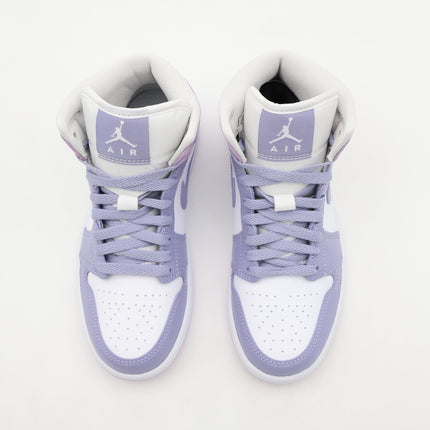 BQ6472-510 Nike Air Jordan 1 Mid Indigo Haze White Doll  (Women's)