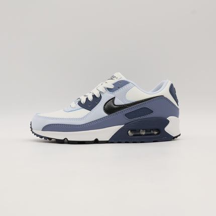 HM8128-100 Nike Air Max 90 Summit White Ashen Slate Blue Tint Black (Women's)