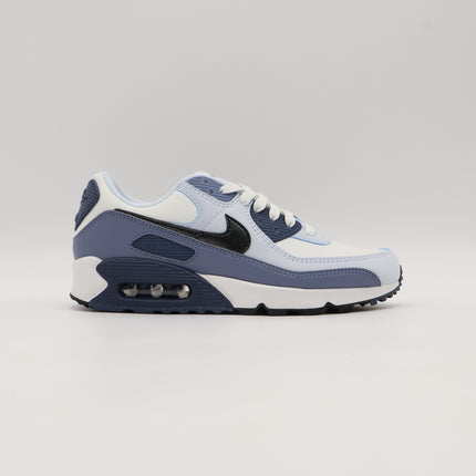 HM8128-100 Nike Air Max 90 Summit White Ashen Slate Blue Tint Black (Women's)