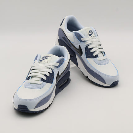 HM8128-100 Nike Air Max 90 Summit White Ashen Slate Blue Tint Black (Women's)