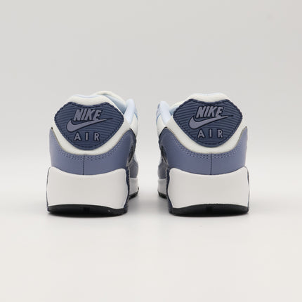 HM8128-100 Nike Air Max 90 Summit White Ashen Slate Blue Tint Black (Women's)