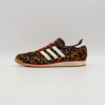 JI0189 adidas Originals SL72 OG Dark Brown Off White Semi Impact Orange(Women's)