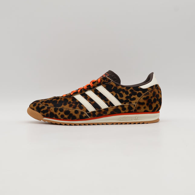 JI0189 adidas Originals SL72 OG Dark Brown Off White Semi Impact Orange(Women's)