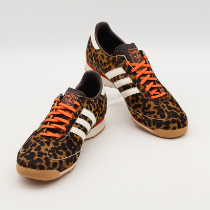 JI0189 adidas Originals SL72 OG Dark Brown Off White Semi Impact Orange(Women's)