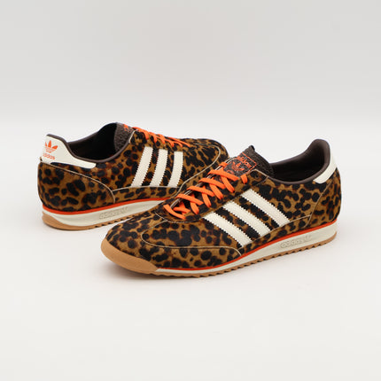 JI0189 adidas Originals SL72 OG Dark Brown Off White Semi Impact Orange(Women's)