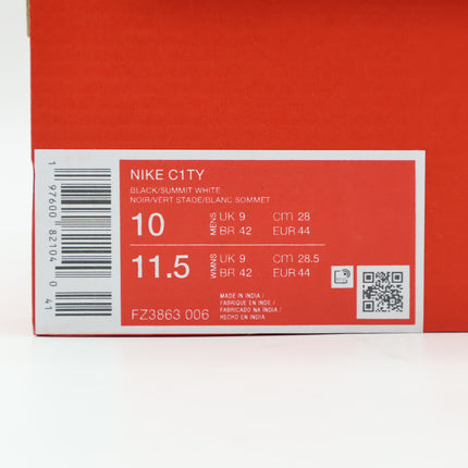 FZ3863-006 Nike C1TY Black Stadium Green Summit White (Men's)