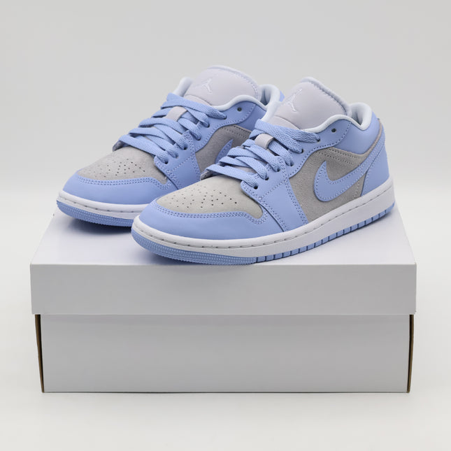 DC0774-050 Nike Air Jordan 1 Low Football Grey Aluminum White (Women's)