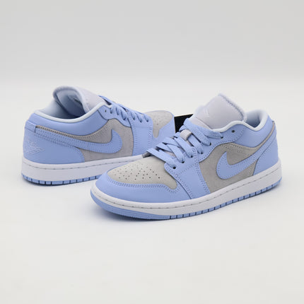 DC0774-050 Nike Air Jordan 1 Low Football Grey Aluminum White (Women's)