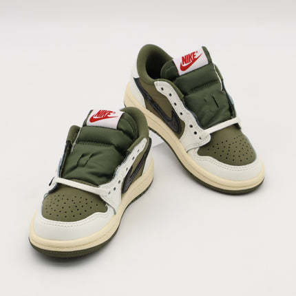 DO5442-200 Travis Scott Nike PS Air Jordan 1 Low OG SP Reverse Olive (Kids)