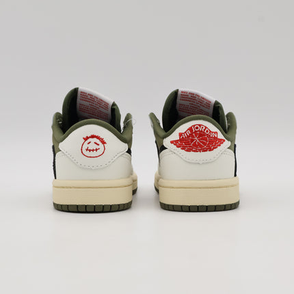 DO5442-200 Travis Scott Nike PS Air Jordan 1 Low OG SP Reverse Olive (Kids)
