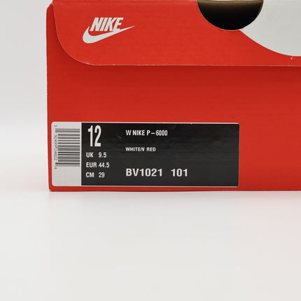 BV1021-101 Nike P-6000 White Varsity Red (Women's)