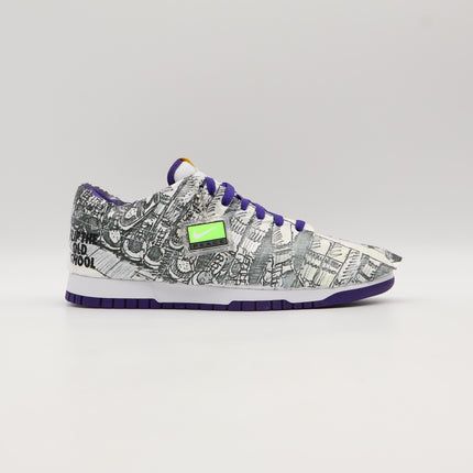 DJ4636-100 Nike Dunk Low Made You Look Flip The Old School Varsity Purple White