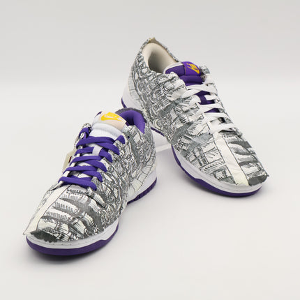 DJ4636-100 Nike Dunk Low Made You Look Flip The Old School Varsity Purple White