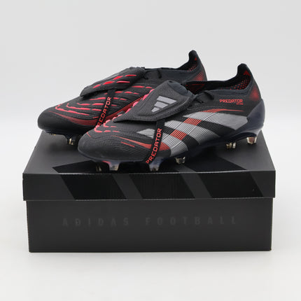 ID8964 adidas Predator Elite Fold Over Tongue FG Core Black Grey Four (Men's)