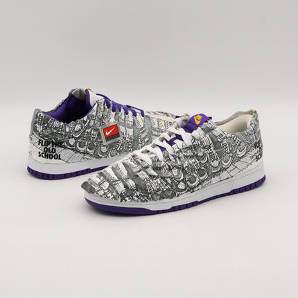 DJ4636-100 Nike Dunk Low Made You Look Flip The Old School Varsity Purple White