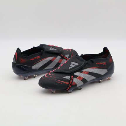 ID8964 adidas Predator Elite Fold Over Tongue FG Core Black Grey Four (Men's)