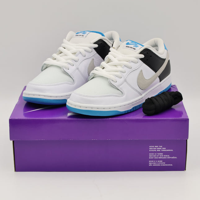 BQ6817-101 Nike SB Dunk Low Laser Blue White Black Grey