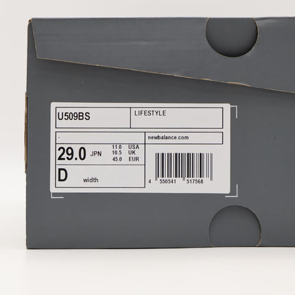 U509BS New Balance 509 Black Silver Metallic (Men's)