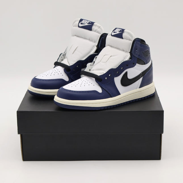 FD1412-401 Nike PS Air Jordan 1 Retro High OG Midnight Navy