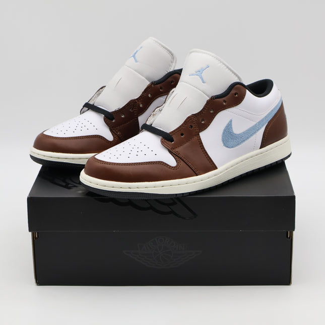 FQ7832-142 Nike Air Jordan 1 Low SE White Black Sail Blue Grey (Men's)