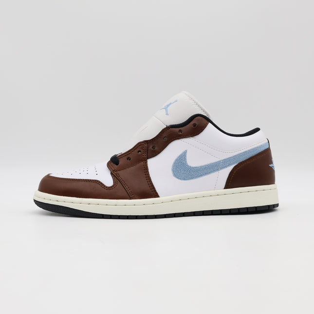 FQ7832-142 Nike Air Jordan 1 Low SE White Black Sail Blue Grey (Men's)