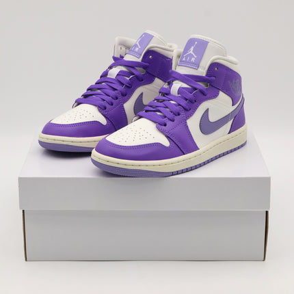 BQ6472-504 Nike Air Jordan 1 Mid Action Grape (Women's)