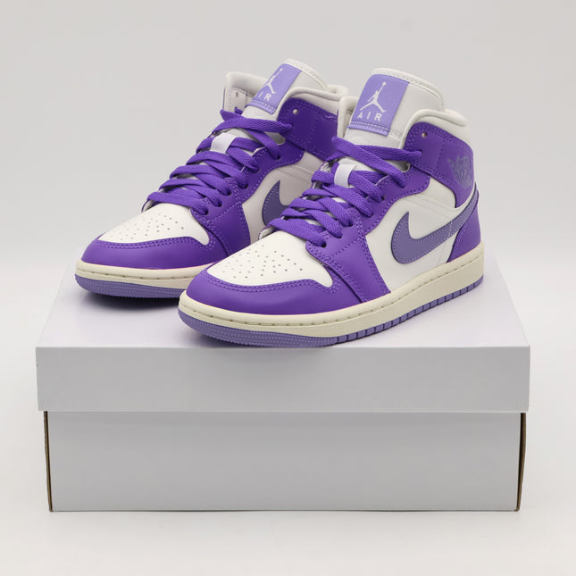 BQ6472-504 Nike Air Jordan 1 Mid Action Grape (Women's)