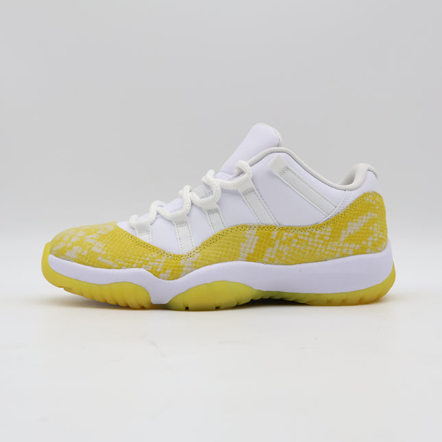 AH7860-107 Nike Air Jordan 11 Retro Low Yellow Snake Skin Gold (Women's)
