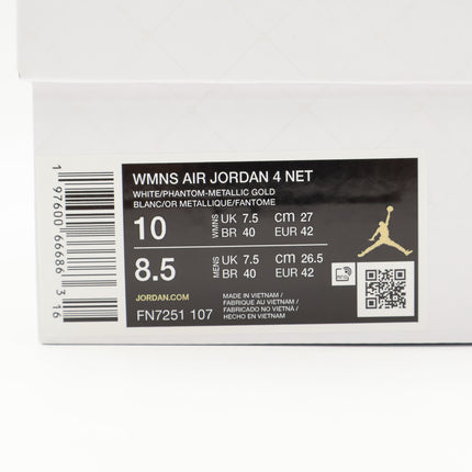 FN7251-107 Nike Women's Air Jordan 4 Retro Net (Women's)