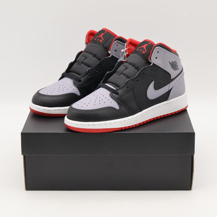 DQ8423-006 Nike GS Air Jordan 1 Mid Black Cement Grey