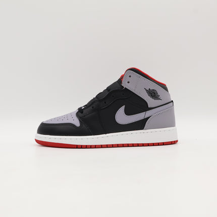 DQ8423-006 Nike GS Air Jordan 1 Mid Black Cement Grey