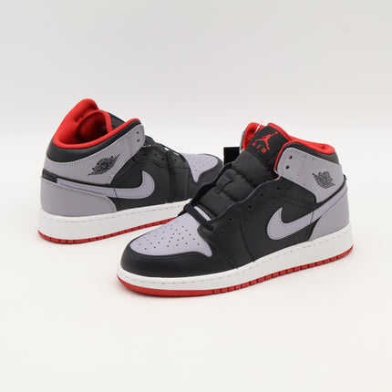 DQ8423-006 Nike GS Air Jordan 1 Mid Black Cement Grey