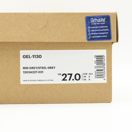 1203A327-021 Asics Gel-1130 Mid Grey Steel Grey (Men's)