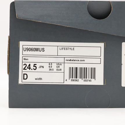 U9060MUS New Balance 9060 Sea Salt Blue Mushroom Aluminum Cyclone