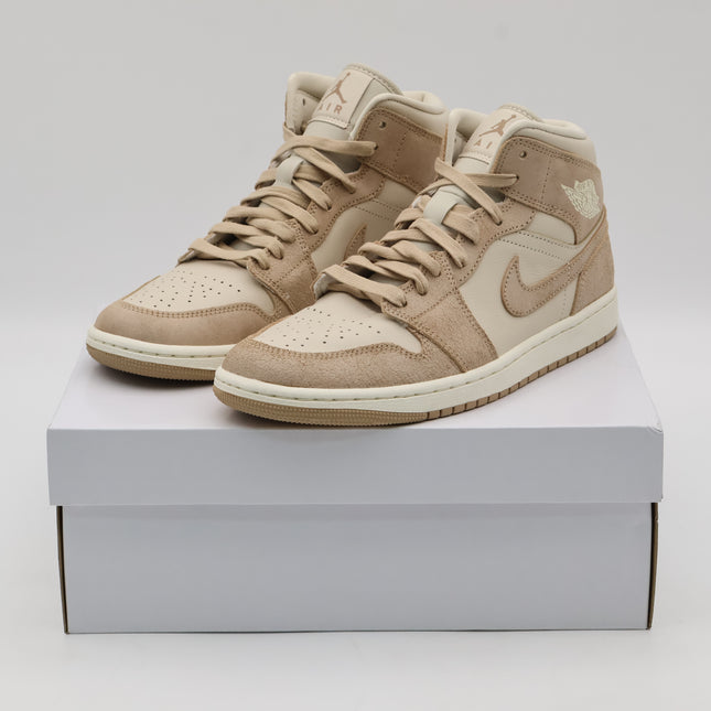 FJ3448-200 Nike Air Jordan 1 Mid SE Legend Light Brown Sail Legend (Women's)