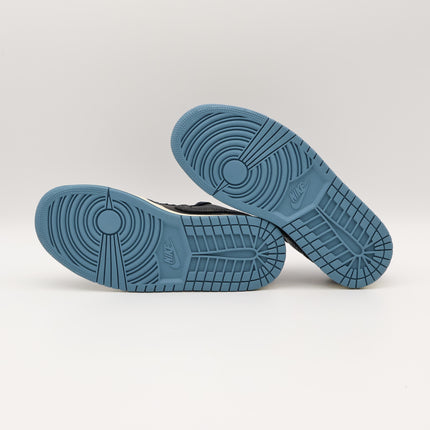 FJ5478-010 Nike Air Jordan 1 Low Navy Black Snakeskin Dark Obsidian (Women's)