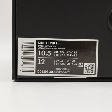 DD1398-300 Nike Dunk High SE NBA All Star Barely Green Black White Mint (Men's)