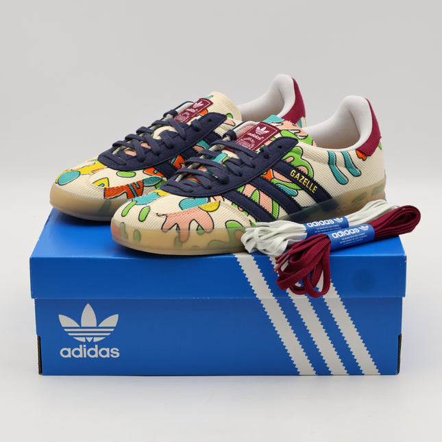 IG2849 Sean Wotherspoon �~ adidas Gazelle Indoor Corduroy Ecru Tint Shadow Navy