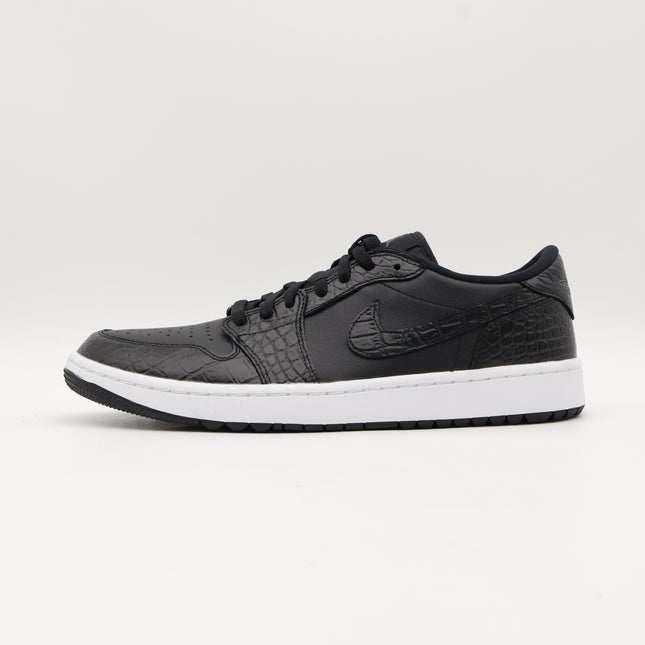 DD9315-003 Nike Air Jordan 1 Low Golf Black Crocodile Skin Iron Grey (Men's)