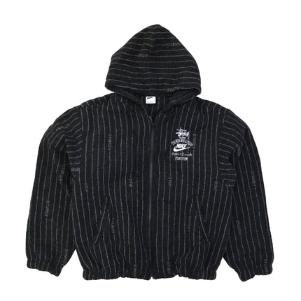 DR4023-010 / DR4413-010 Stussy Nike Striped Wool Jacket Black