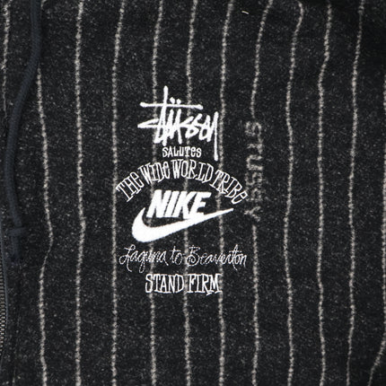 DR4023-010 / DR4413-010 Stussy Nike Striped Wool Jacket Black