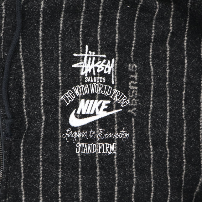 DR4023-010 / DR4413-010 Stussy Nike Striped Wool Jacket Black
